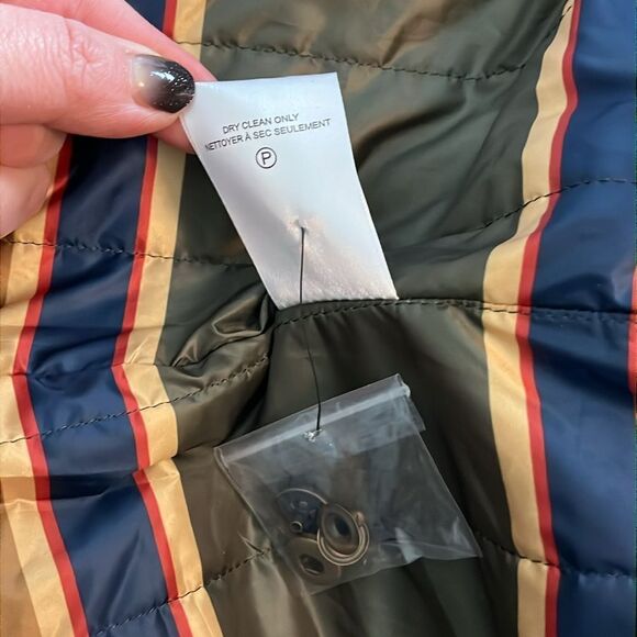 Pendleton Beverly wool poly blend zip anorak hooded jacket size large - Picture 16 of 16